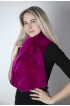 Fuchsia rex fur scarf